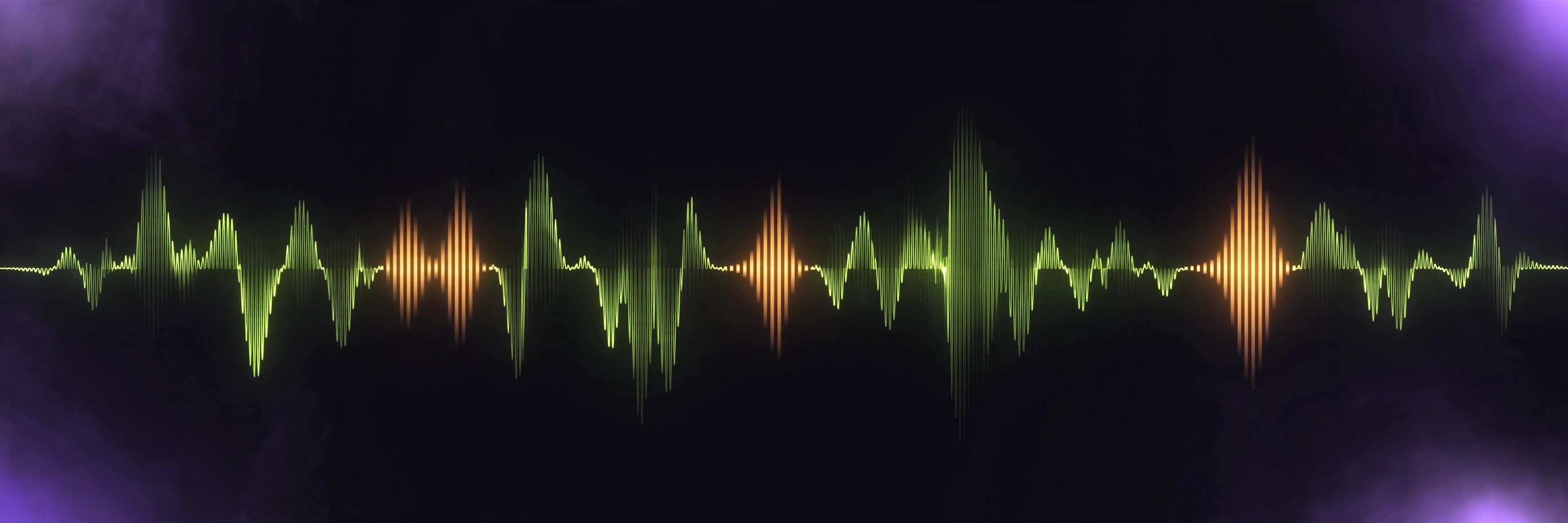 Abstract dark studio waveform artwork representing on-device audio editing